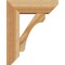 Ekena Millwork Legacy Slat Rough Sawn Bracket w/ Offset Brace, Western Red Cedar, 6"W x 16"D x 20"H BKT0604X16X20LEC06RWR - alternate 2